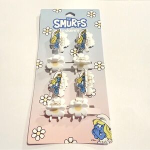 Smurfs new hair clips set